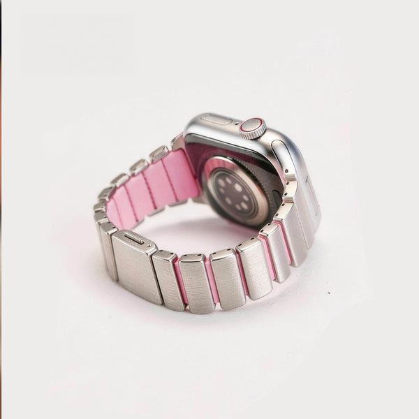 Color Fusion Hybrid Metal Link Band