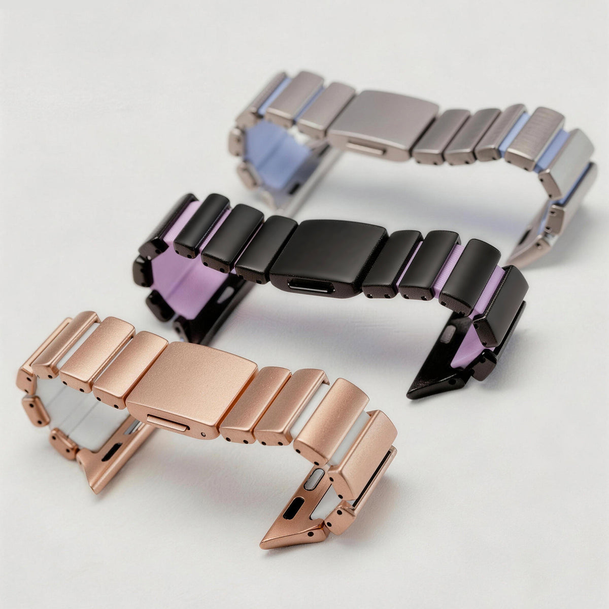 Color Fusion Hybrid Metal Link Band