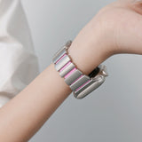 Color Fusion Hybrid Metal Link Band