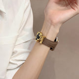 Petal Lock Magnetic Leather Band