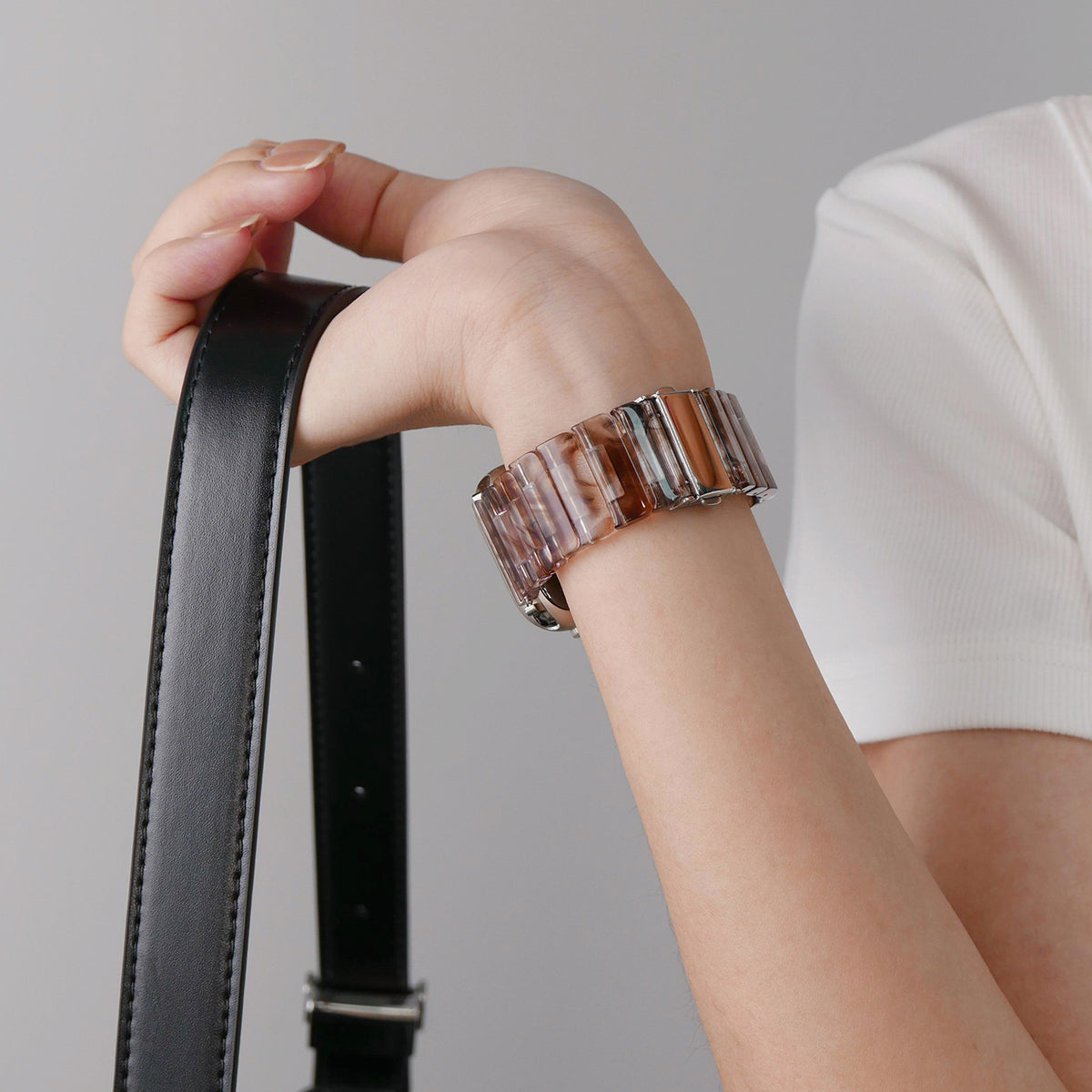 Rainbow Pop Acetate Link Band