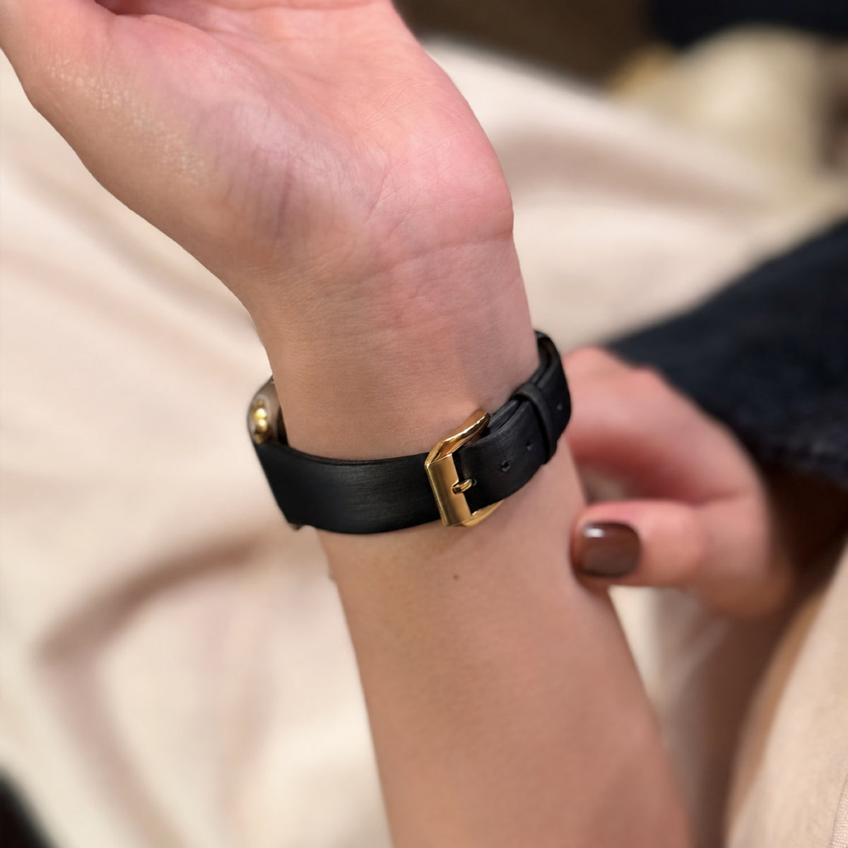 Silken Touch Slim Leather Watch Band 2
