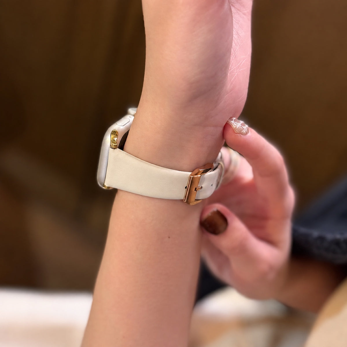 Silken Touch Slim Leather Watch Band 5